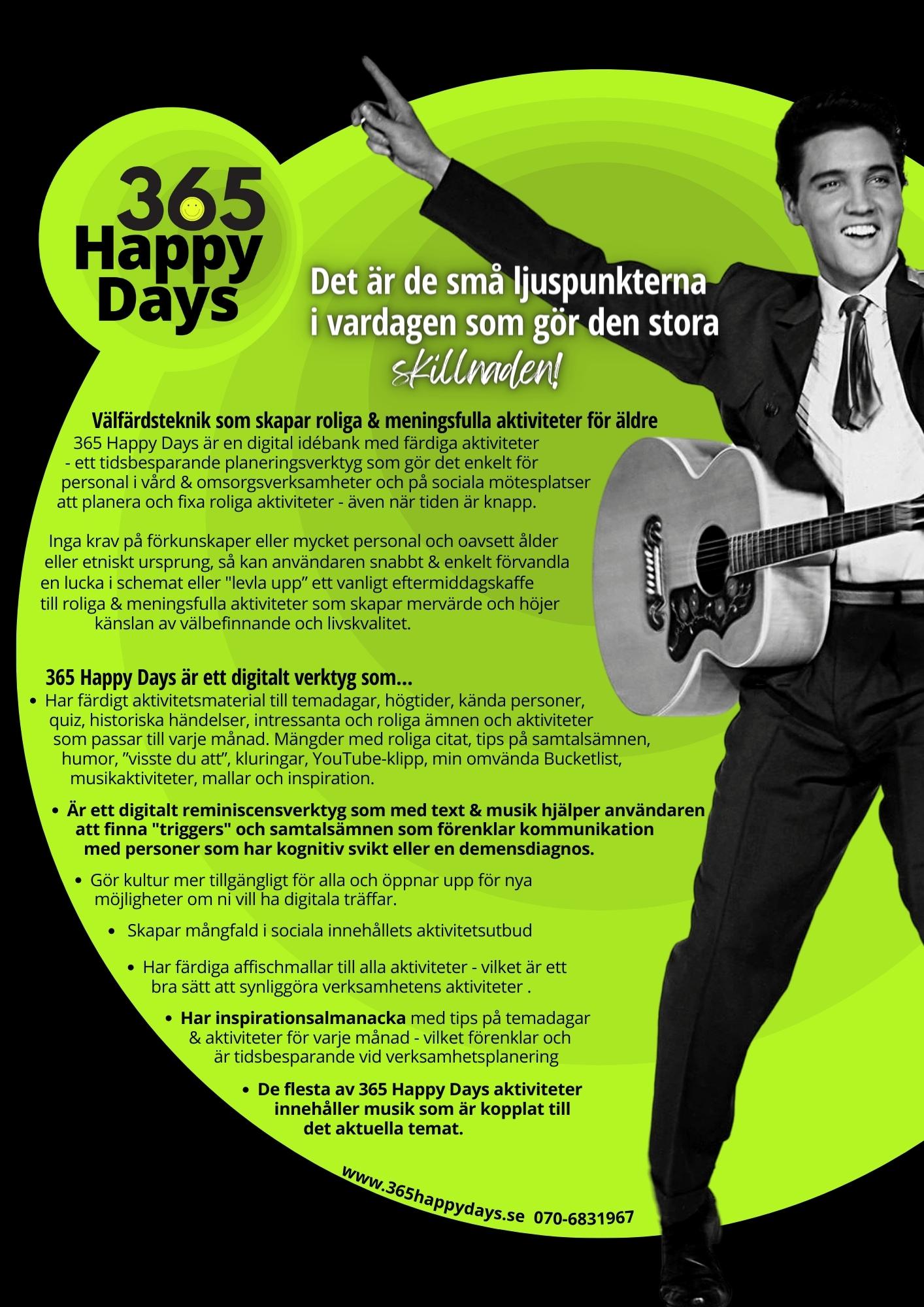 informationsfolder om 265 Happy Days idebank